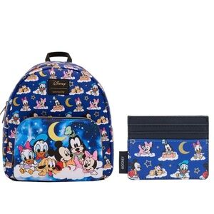 Loungefly Disney Baby Sensational Six Mini Backpack & Cardholder Set NEW